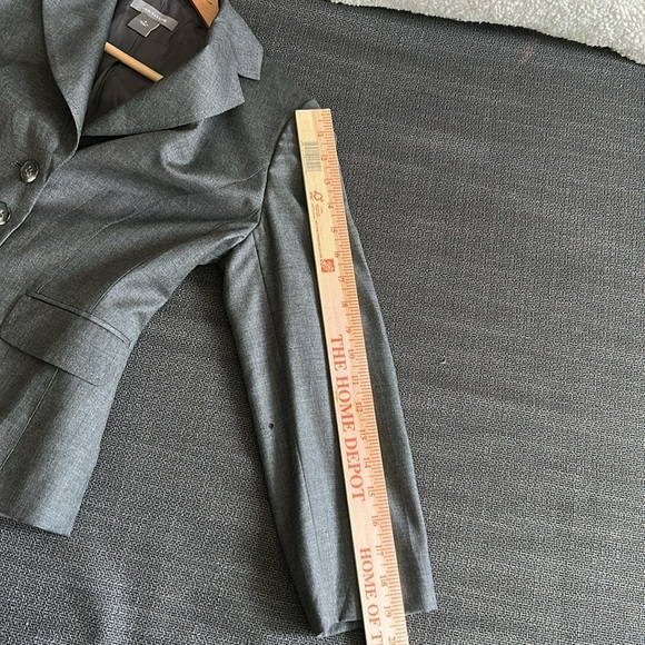Ann Taylor Gray Blazer Jacket Size 0 - Picture 11 of 12